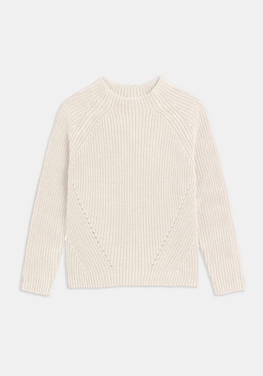 Daphne Washed Cotton Sweater Off White - Bodega Nantucket