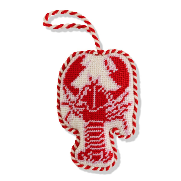 Needlepoint Icon Ornament - Lobster - Bodega Nantucket