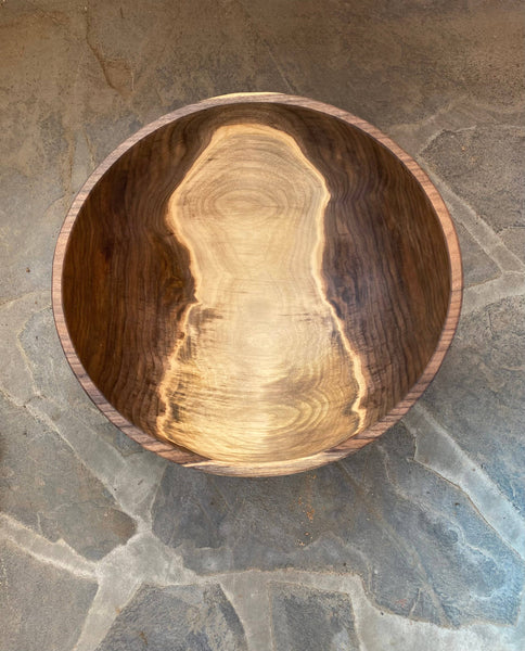 13" BLACK WALNUT ROUND BOWL - Bodega Nantucket