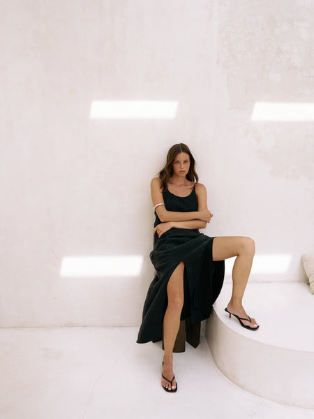 Lucid Midnight Maxi Dress - Black - Bodega Nantucket