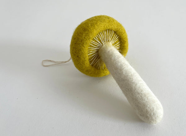 Felted Wool Mushroom Ornament - Bolete - Bodega Nantucket