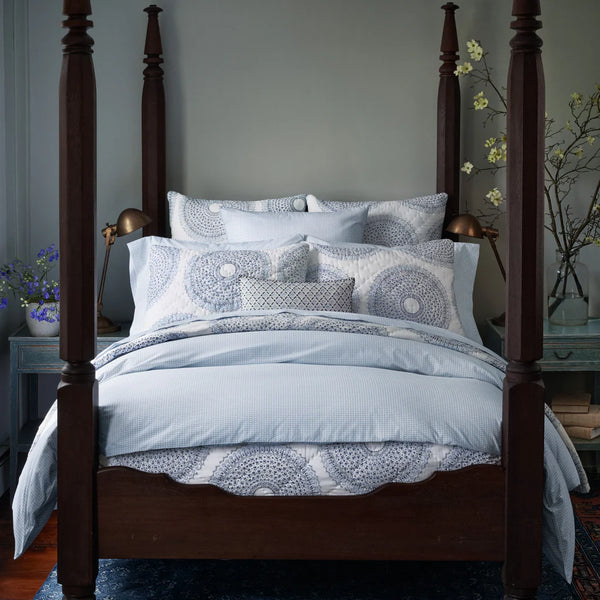 Cinde Light Indigo Organic Duvet - Bodega Nantucket