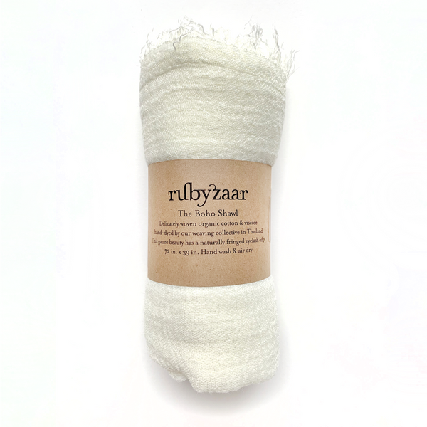 Boho Scarf - Cream - Bodega Nantucket