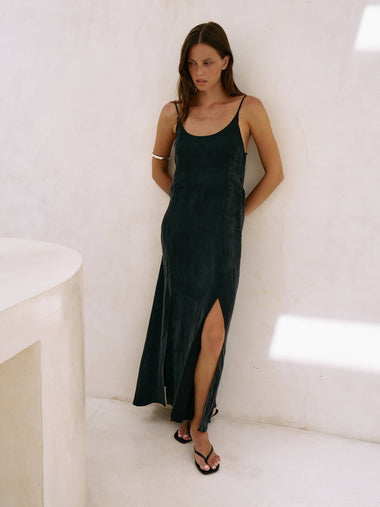 Lucid Midnight Maxi Dress - Black - Bodega Nantucket