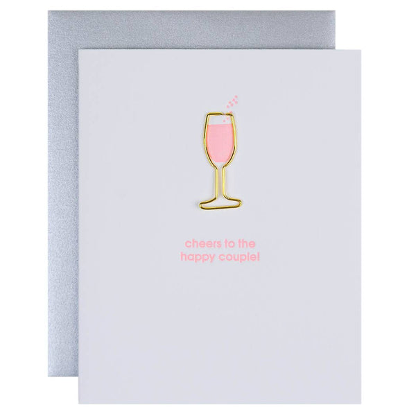 Cheers to the Happy Couple - Wedding - Flute - Wedding Card