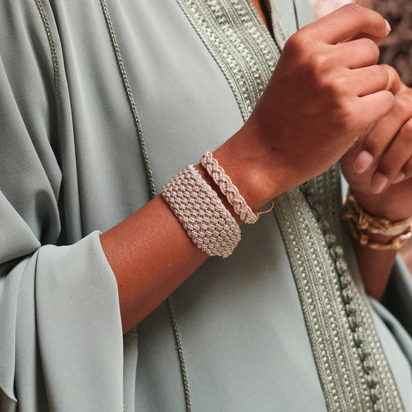 Nova Bracelet Gold & Silver Almond - Bodega Nantucket