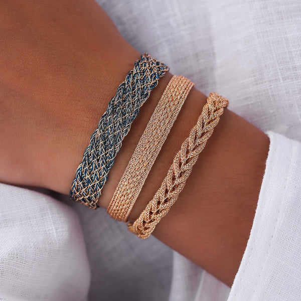 Braided Bracelet Rose Gold - Bodega Nantucket