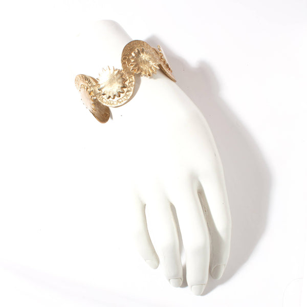 Dawn Cuff Brutalist Inspired Recycled Brass Bracelet - Bodega Nantucket