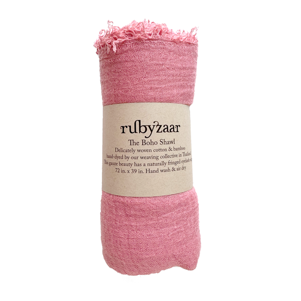 Boho Scarf - Light Pink - Bodega Nantucket