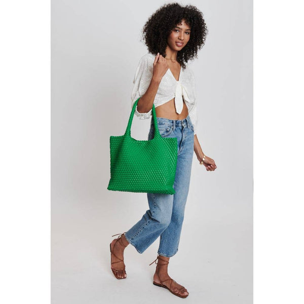 Solana Woven Vegan Leather Tote - Bodega Nantucket