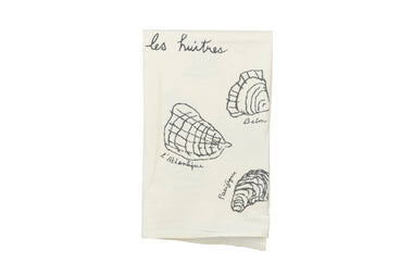 Oyster variety tea towel - Bodega Nantucket