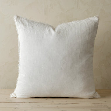 Lina Linen Pillow- Ivory - Bodega Nantucket