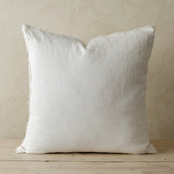 Lina Linen Pillow- Ivory - Bodega Nantucket