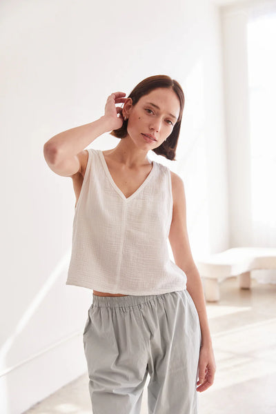 Organic Reversible Gauze Tank - Bodega Nantucket