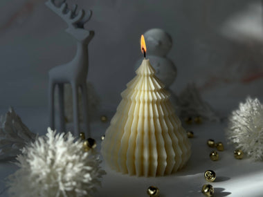 Origami Christmas Tree Candle | Holiday Decor | Gift Ideas  - Bodega Nantucket