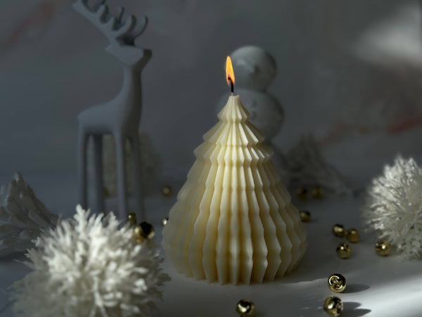 Origami Christmas Tree Candle | Holiday Decor | Gift Ideas  - Bodega Nantucket