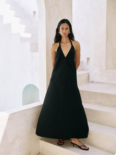 Zoe Maxi Dress - Black - Bodega Nantucket