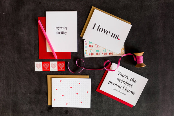 I Love Us - Love | Anniversary Letterpress Card