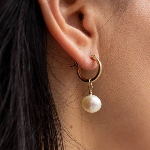 Mini Baroque Hoop Earrings - Bodega Nantucket