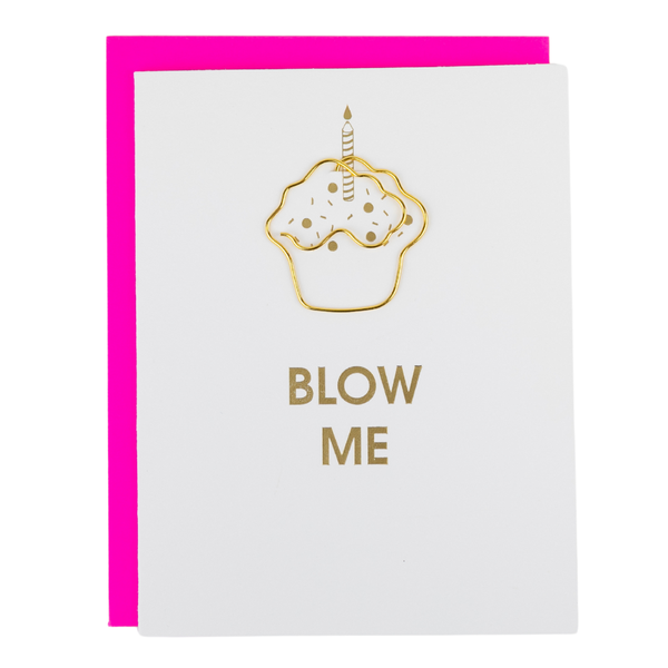 Blow Me - Letterpress Birthday Card - Bodega Nantucket
