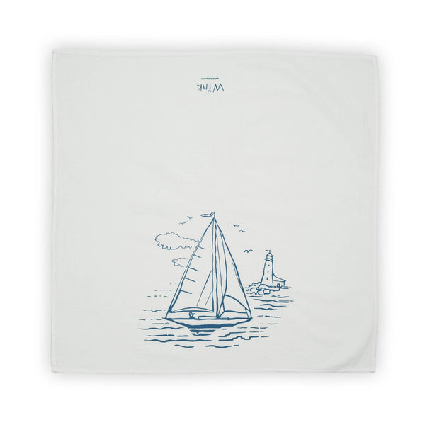 Sail away tea towel