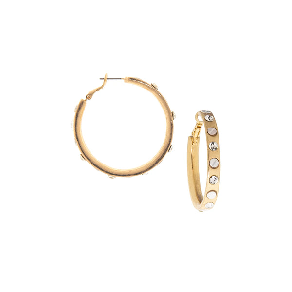 Gold Nailhead Earring - Bodega Nantucket