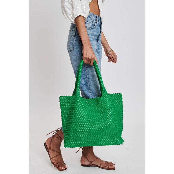 Solana Woven Vegan Leather Tote - Bodega Nantucket