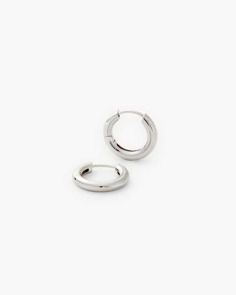 Petite Hoops in Silver - Bodega Nantucket