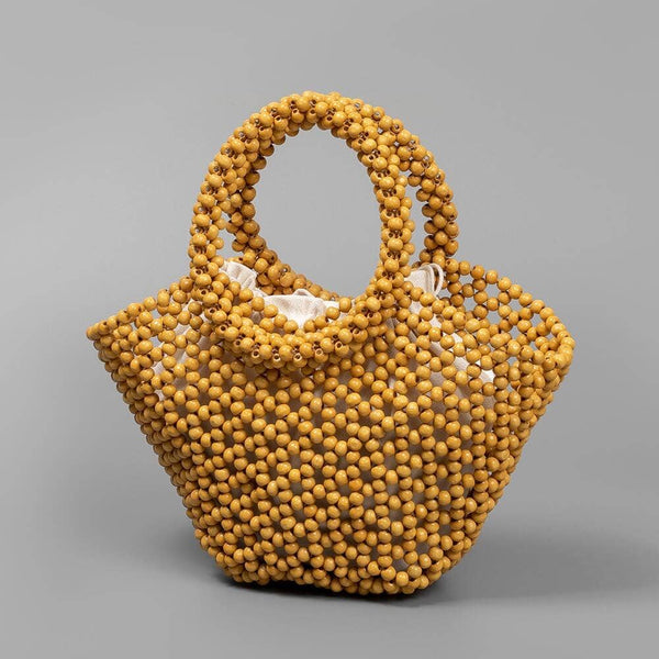 Casual Handmade Beach Hollow Out Bead Bag DP25B745