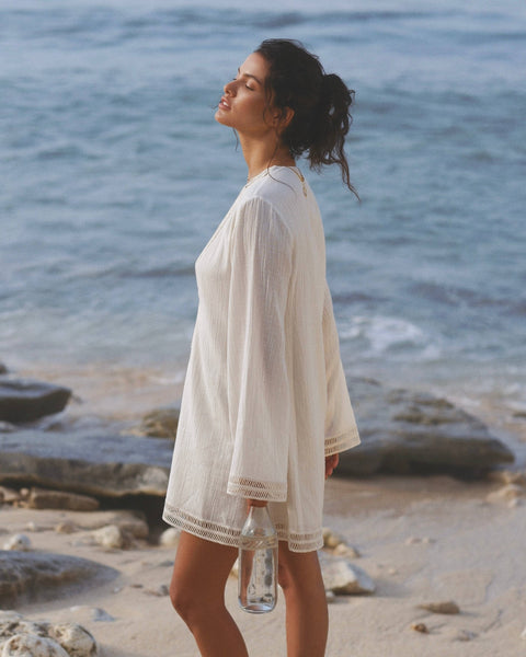 Positano Dress - Natural - Bodega Nantucket