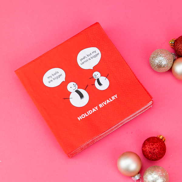 Holiday Rivalry - Holiday Cocktail Napkins - Bodega Nantucket