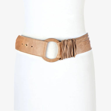 Zuna Nappa Belt Nude - Bodega Nantucket