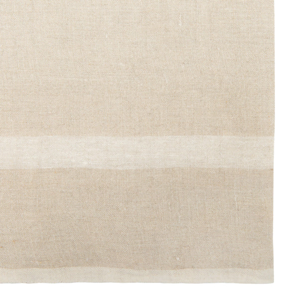 Laundered Linen Natural/White Napkins 20x20 - Set of 4