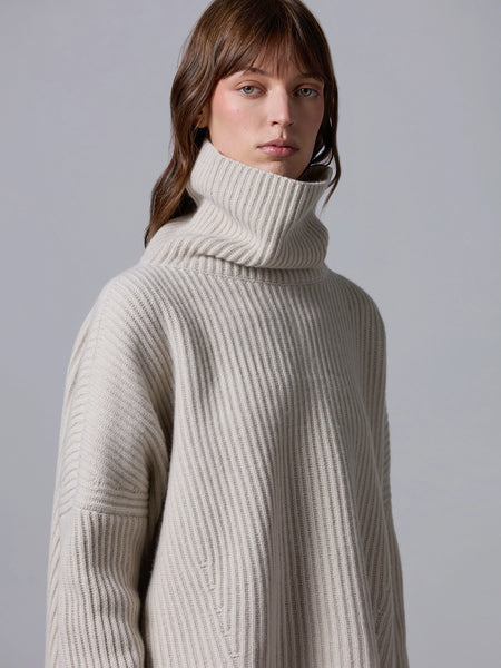 Knit Ribbed Turtleneck Sweater - Bodega Nantucket