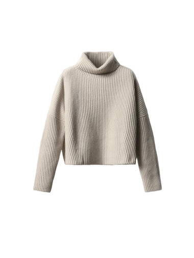 Knit Ribbed Turtleneck Sweater - Bodega Nantucket