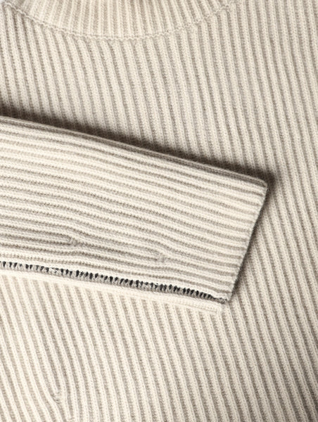 Knit Ribbed Turtleneck Sweater - Bodega Nantucket