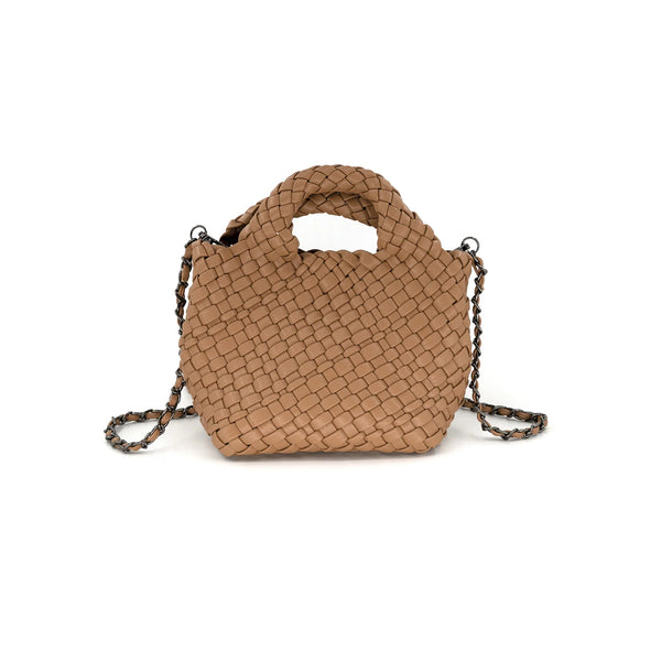 Braided Taupe Clutch