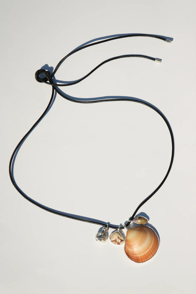 45" Leather Cord w/Silver Tips