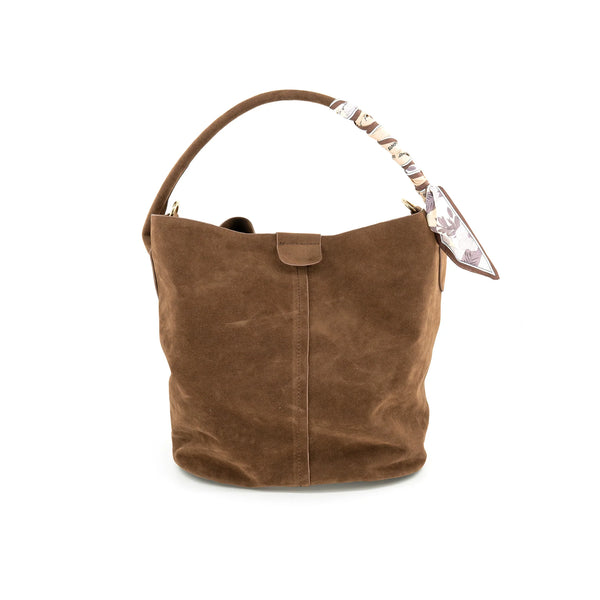 Faux Sued Bucket Bag - Bodega Nantucket