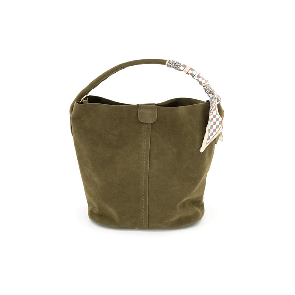 Faux Sued Bucket Bag - Bodega Nantucket