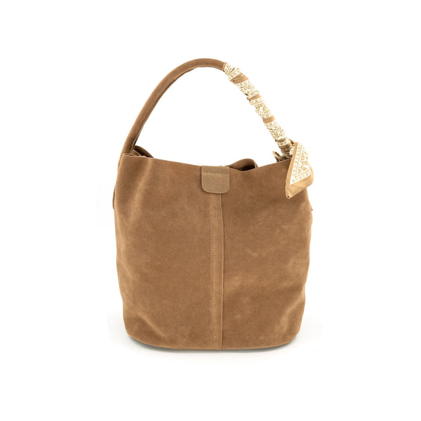 Faux Sued Bucket Bag - Bodega Nantucket