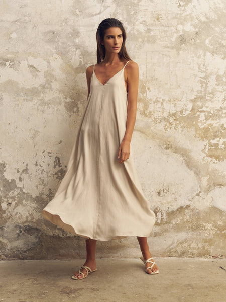 Lucid Flow Maxi Dress - Sand - Bodega Nantucket