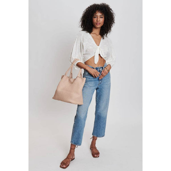 Solana Woven Vegan Leather Tote - Bodega Nantucket