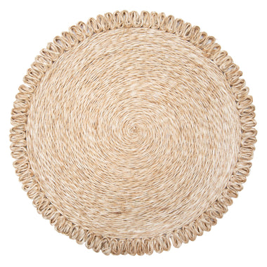 Loopy Abaca Natural 15" Round - Set of 4 - Bodega Nantucket