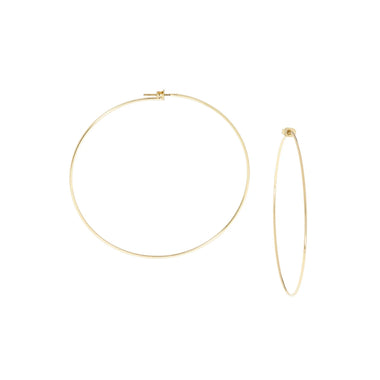 Gold 2.5" Thin Hoops - Bodega Nantucket