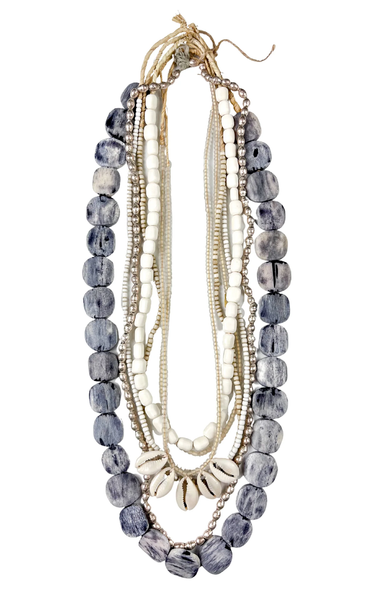 Layer Necklace Set | Gray Cowrie