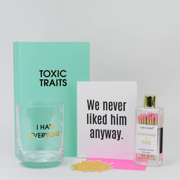 We Never Liked Him Anyway Letterpress Greeting Card - Bodega Nantucket