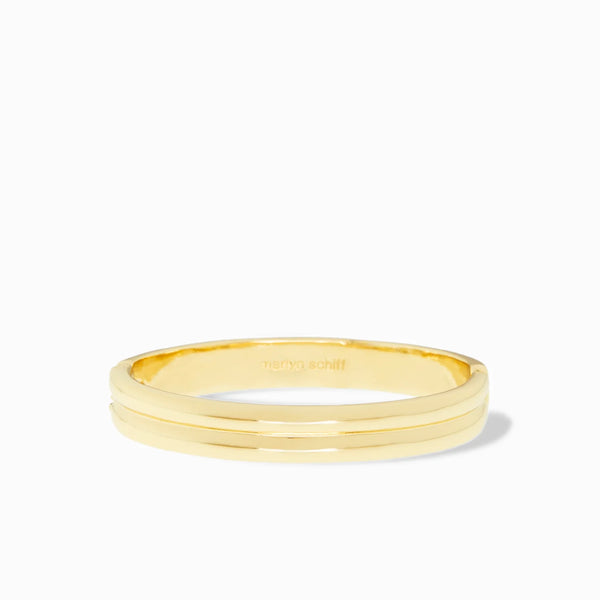 Gold Double Row Hinge Bangle - Bodega Nantucket