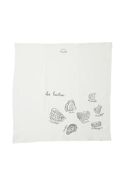 Oyster variety tea towel - Bodega Nantucket