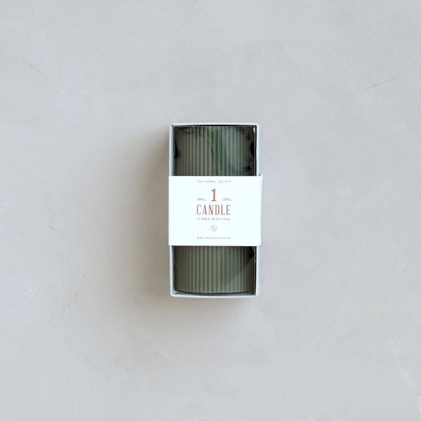 Fancy Ribbed Pillar Candles